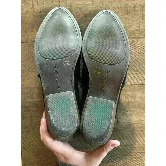 Lucky Brand Mahzan Loafer | Black‎ leather | Size 8. Ankle, Fall, Cute, Work - Picture 11 of 15